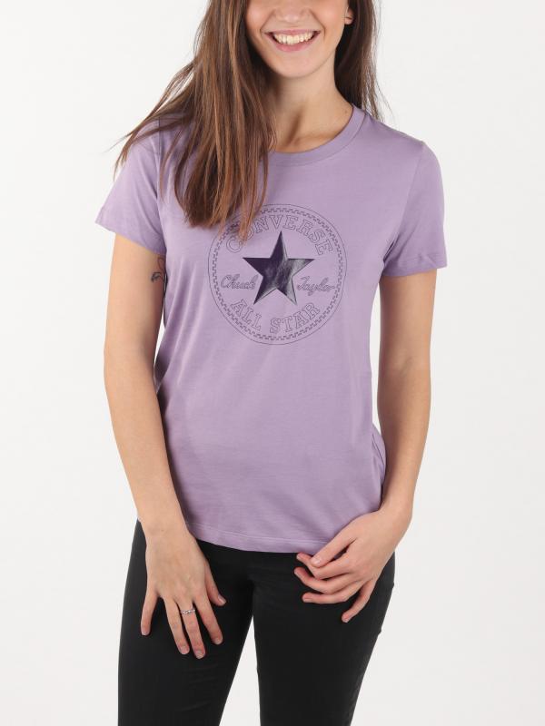 Tričko Converse CHUCK PATCH SHORT SLEEVE CREW T-SHIRT Růžová