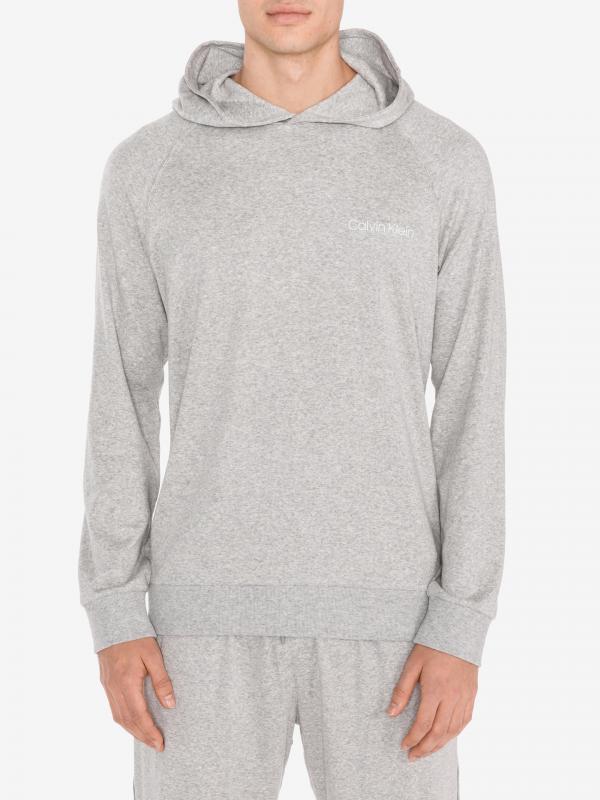 Mikina na spaní Calvin Klein Šedá