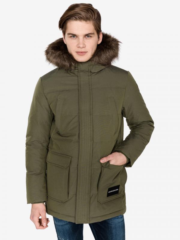 Kabát Calvin Klein Zelená