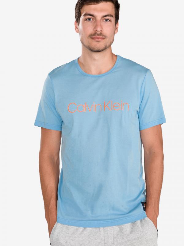 Triko na spaní Calvin Klein Modrá