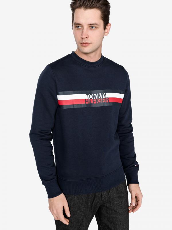 Mikina Tommy Hilfiger Modrá