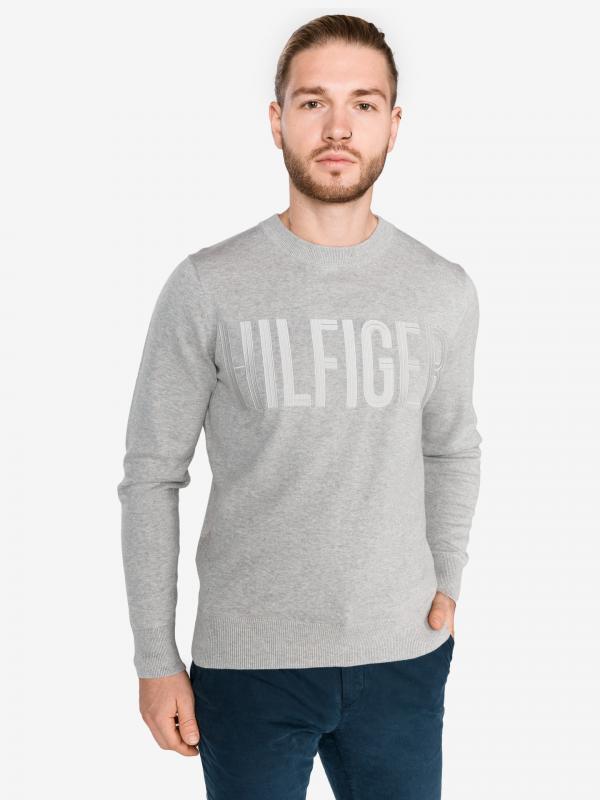 Svetr Tommy Hilfiger Šedá
