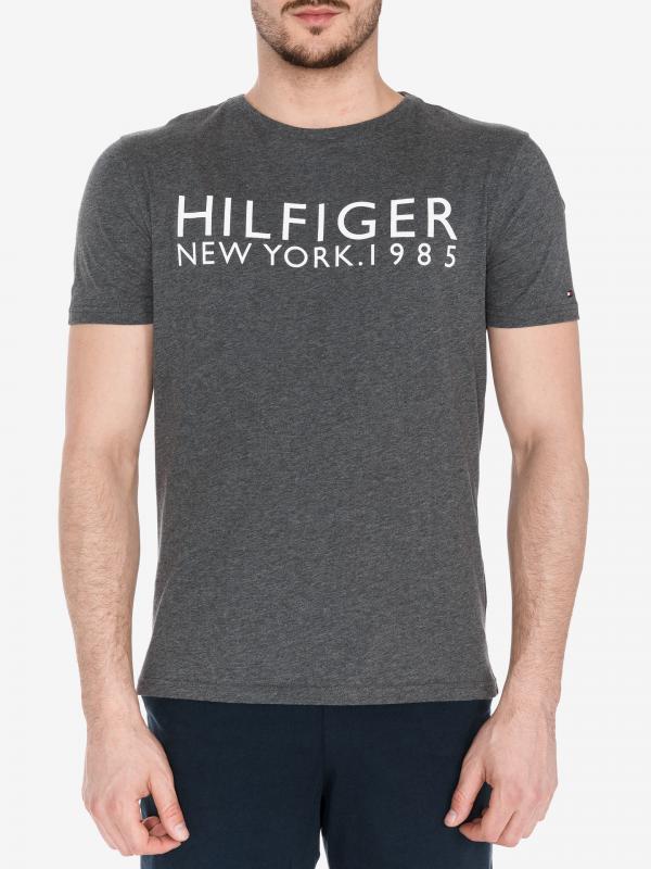 Triko na spaní Tommy Hilfiger Šedá