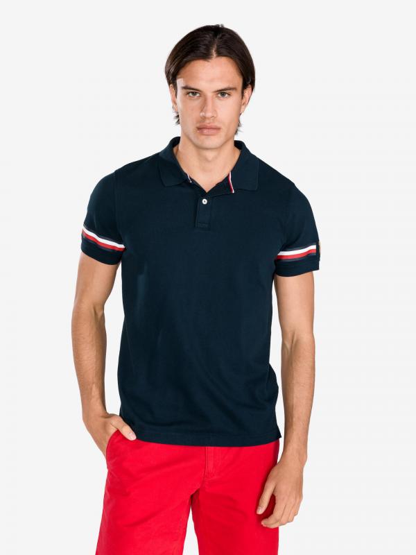 Polo triko Tommy Hilfiger Modrá