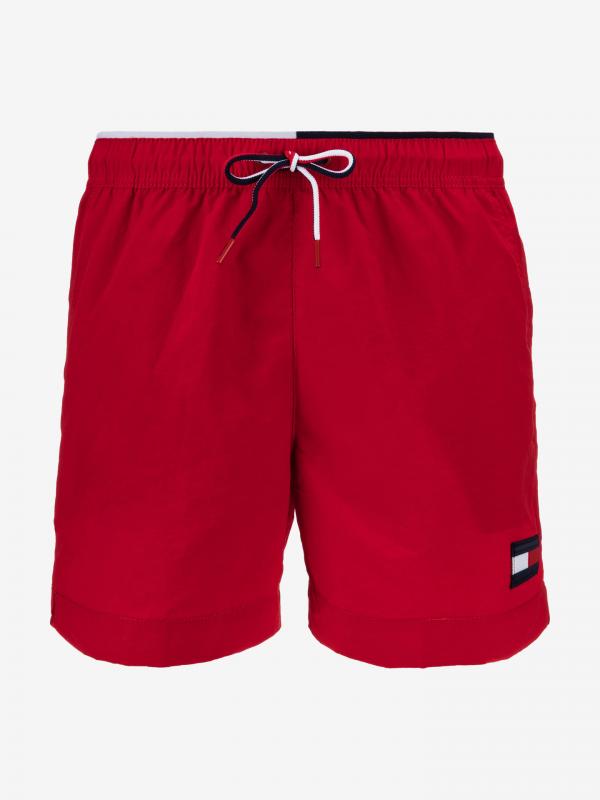 Plavky Tommy Hilfiger Červená