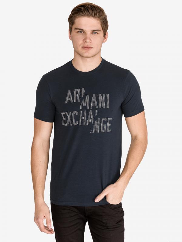 Triko Armani Exchange Modrá