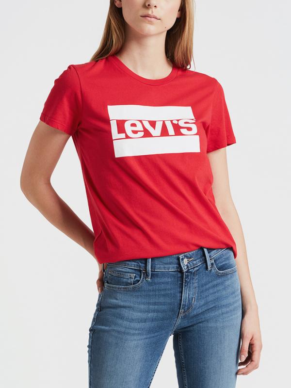 Tričko LEVI'S The Perfect Tee Červená