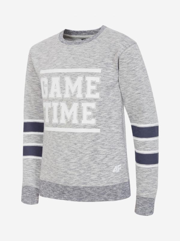 Mikina 4F JBLM001 Sweatshirt Šedá