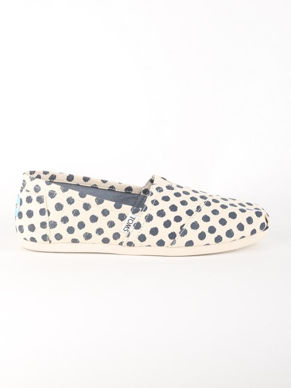 Boty Toms NTRL/NVY POLKA DOT WM ALPR ESP Modrá