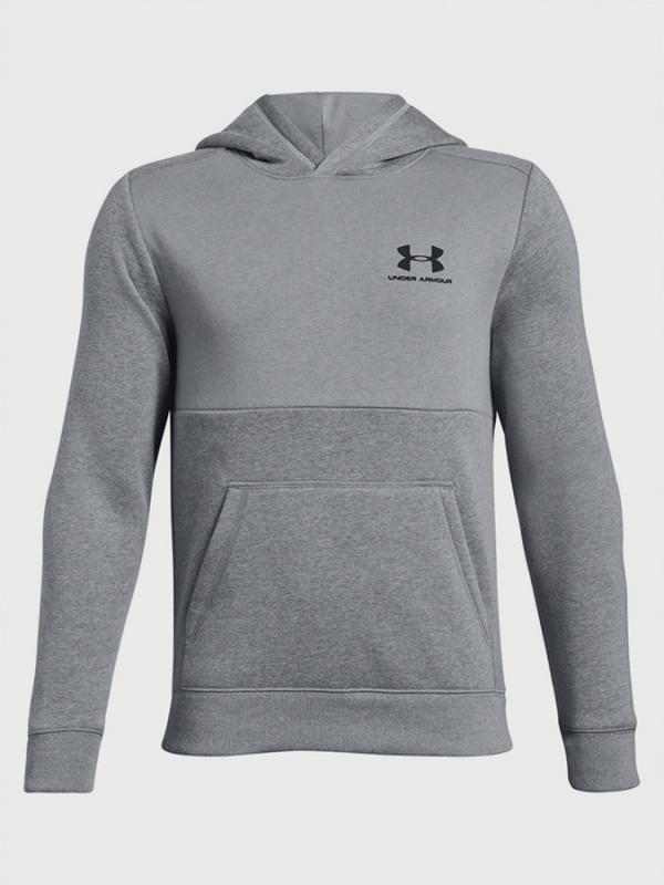 Mikina Under Armour EU Cotton Fleece Hoody Šedá