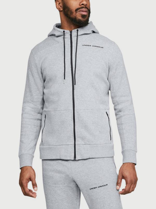 Mikina Under Armour Pursuit BTB FZ Hoody Šedá
