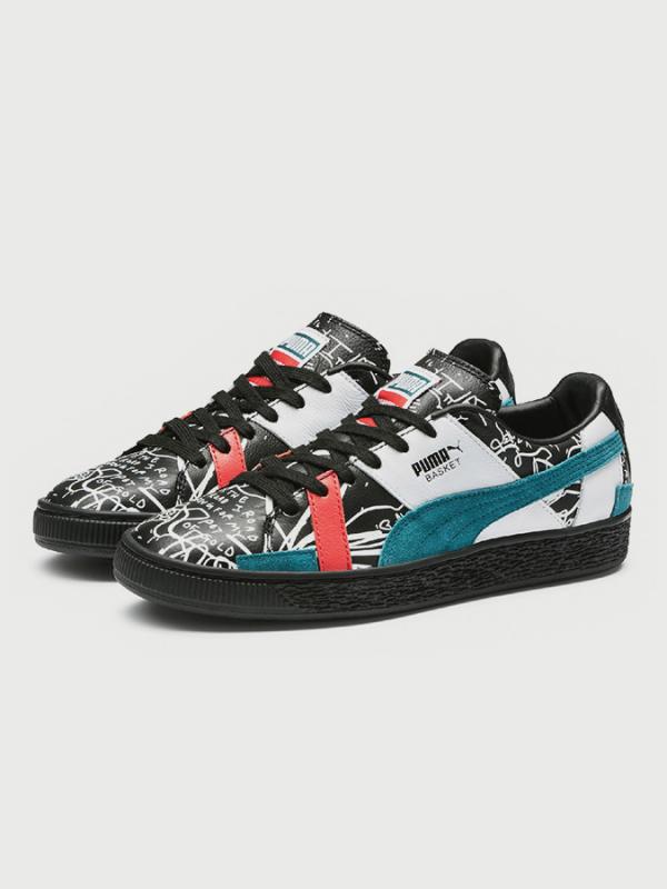 Boty Puma Basket Graphic SM Barevná
