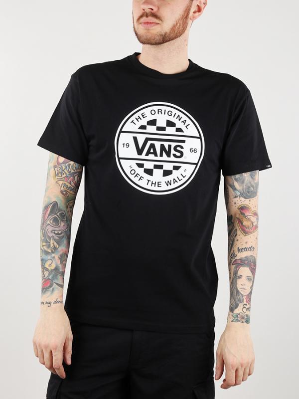 Tričko Vans Mn Checker Co. Ii Black/White Černá