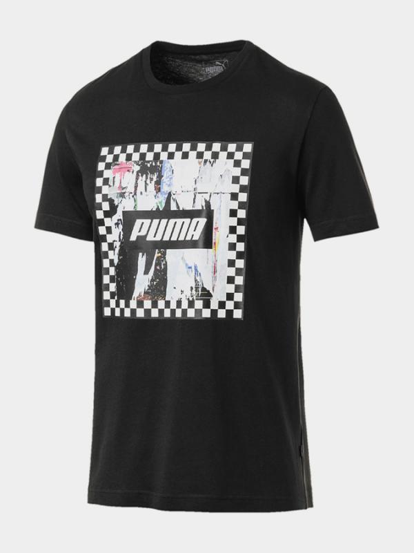 Tričko Puma Check Graphic Tee Černá