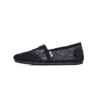 Toms Moroccan Crochet Black 36