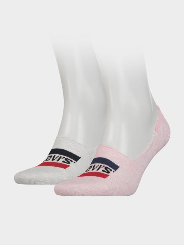 Ponožky LEVI'S 168Sf Low Rise Sprtswr Logo 2 Pack Barevná