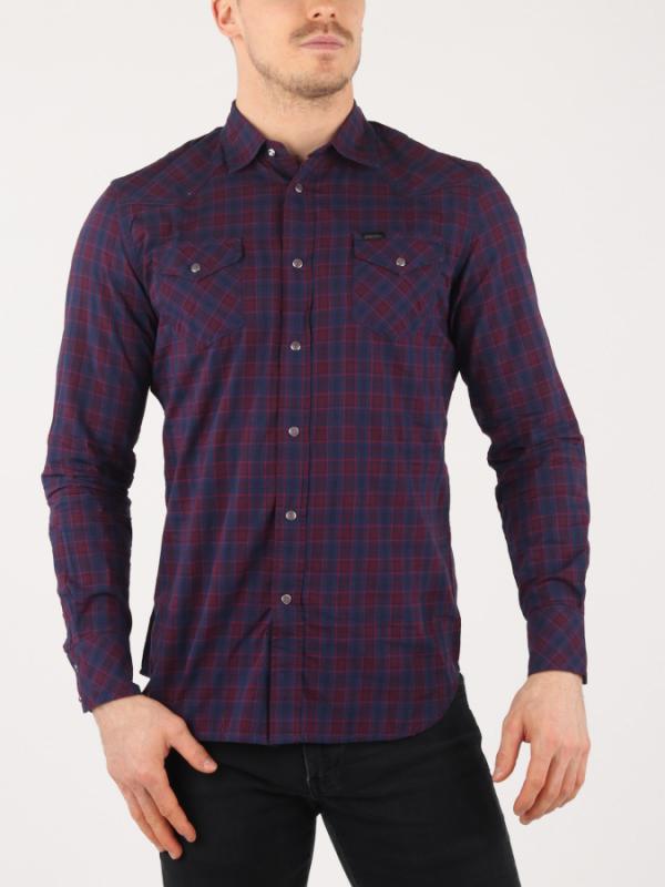 Košile Diesel STOMBOL-S CAMICIA Fialová