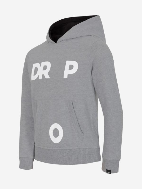 Mikina 4F JBLM002 Sweatshirt Šedá