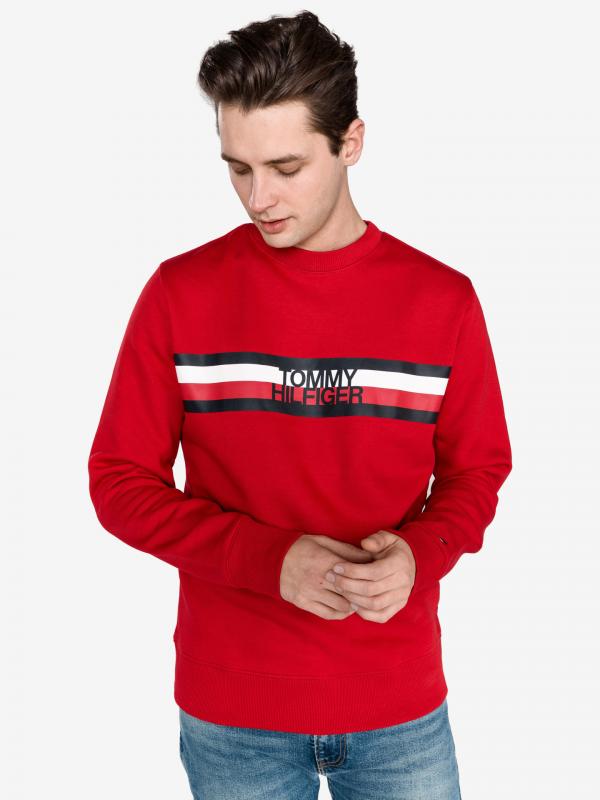 Mikina Tommy Hilfiger Červená