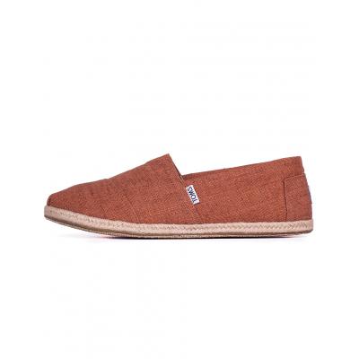 Espadrij Toms Classic RUST LINEN RPE SOLE