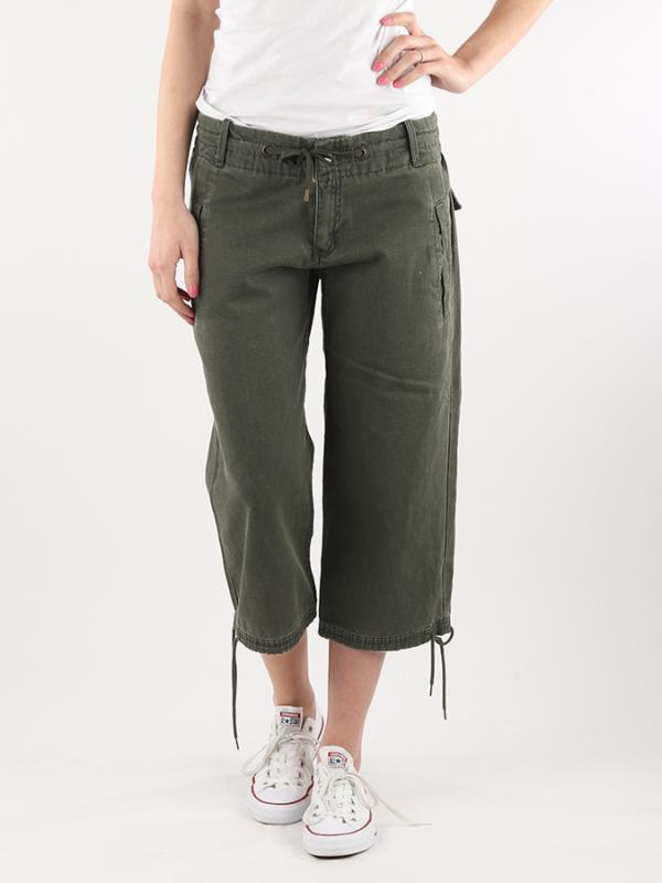 Kalhoty Nike WOVEN CAPRI Zelená