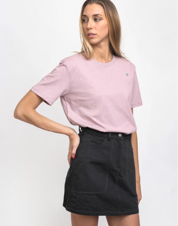 Rotholz Smiley Cropped T-Shirt Pink L