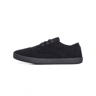Sneakers - tenisky Toms Laceup Black on Black
