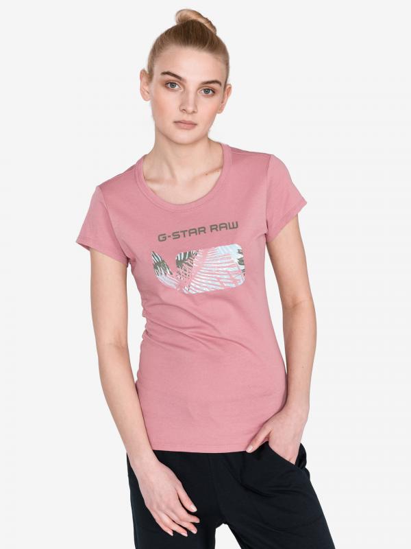 Graphic 18 Triko G-Star RAW Růžová