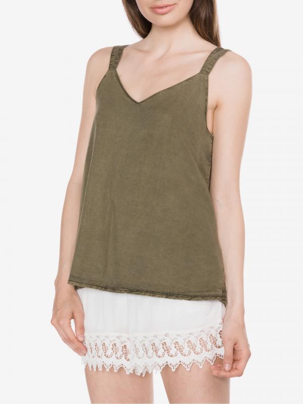Phoebe Tílko Vero Moda Zelená