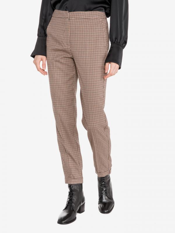 Laja Selma Kalhoty Vero Moda Hnědá