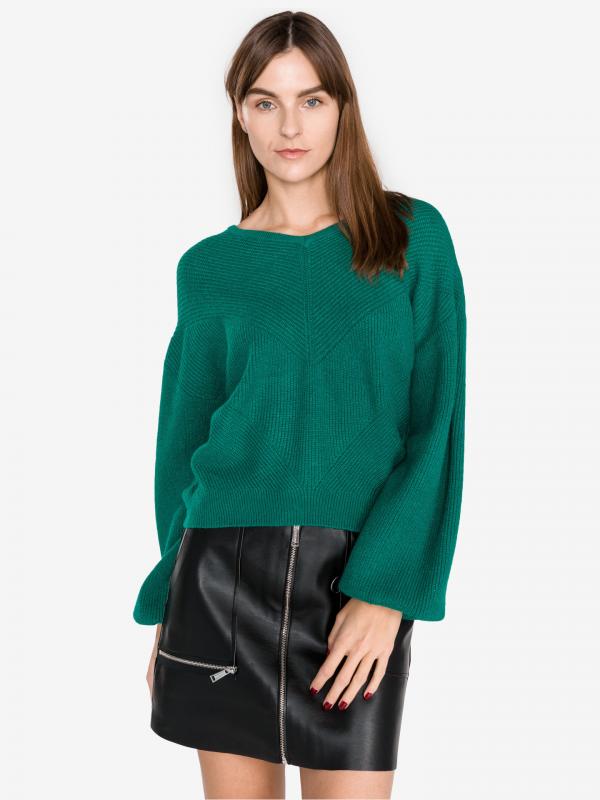 Diva Svetr Vero Moda Zelená