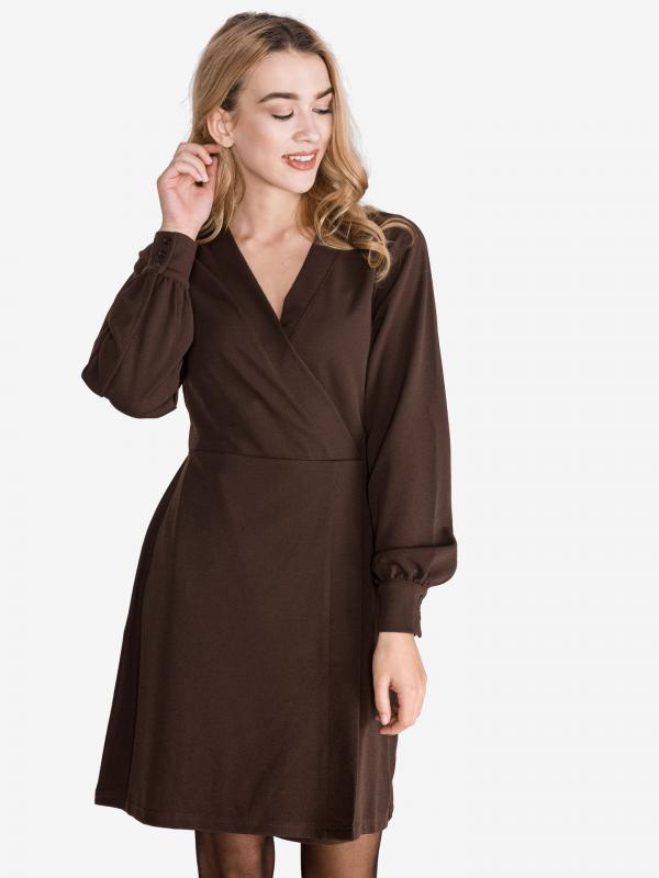 Elna Šaty Vero Moda Hnědá