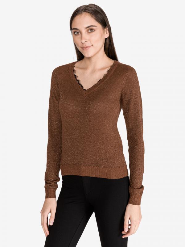 Alfrida Svetr Vero Moda Hnědá