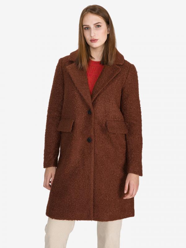 Cozy Diana Kabát Vero Moda Hnědá
