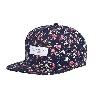 Kšiltovka Marshal Apparel White EST Tag Snapback floral