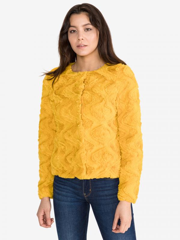 Curl Kožich Vero Moda Žlutá