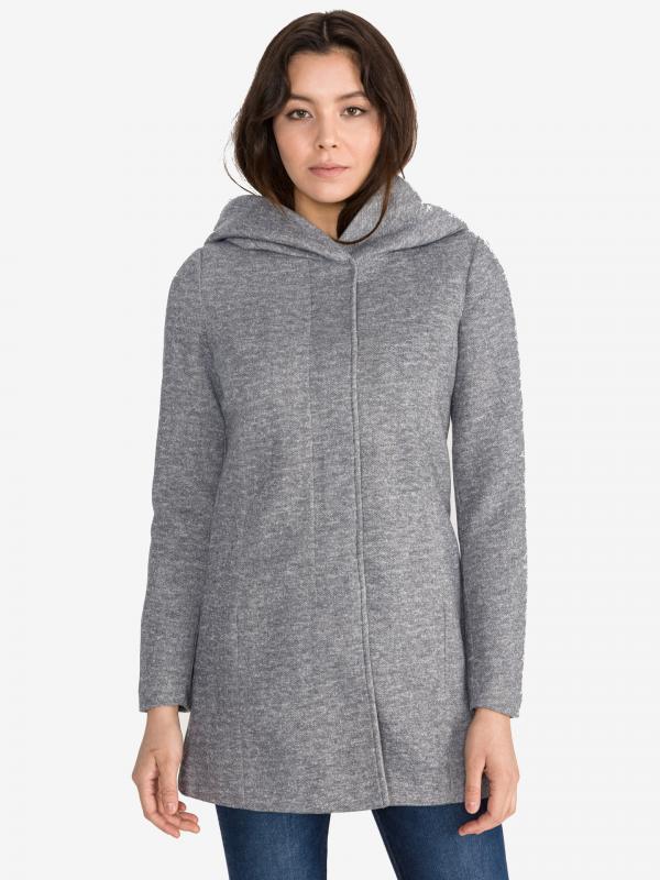 Verodona Kabát Vero Moda Šedá