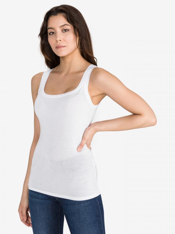 Ava Lulu Tílko Vero Moda Bílá