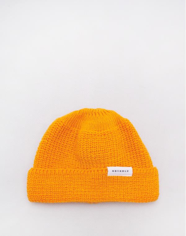 Rotholz Cropped Beanie Yellow