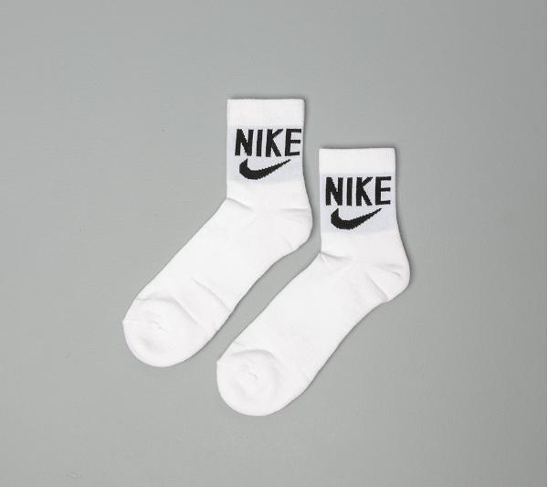 Nike Heritage 2 Pair Ankle Socks White/ Black