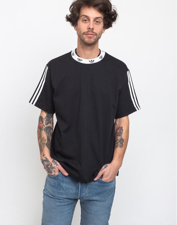 adidas Originals Trefoil Rib Tee Black/White S
