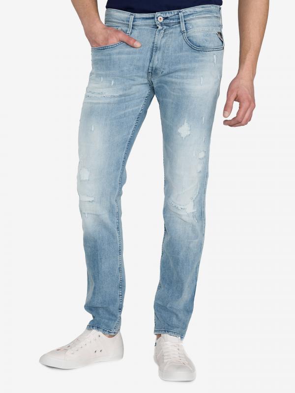 Anbass Jeans Replay Modrá
