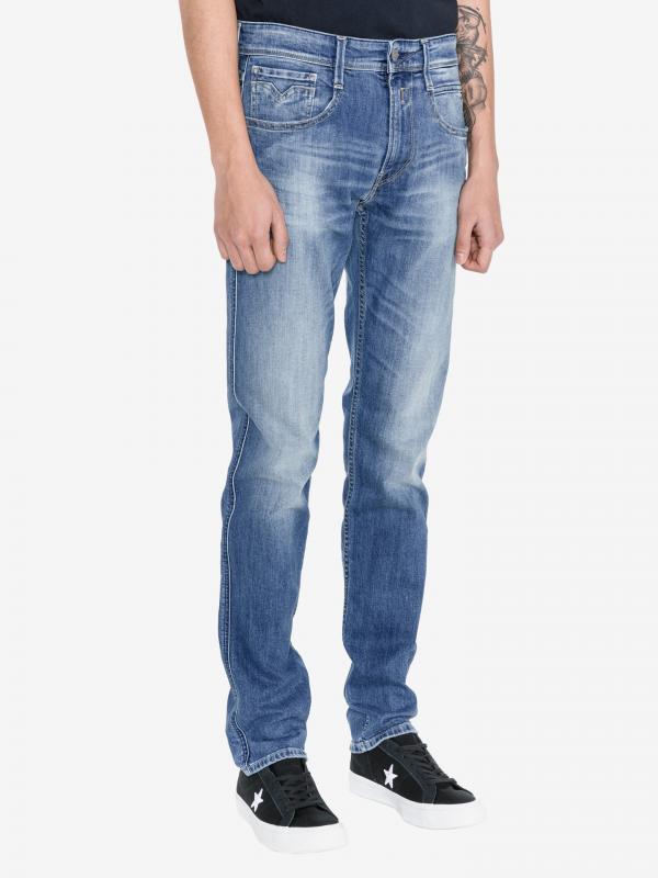 Anbass Jeans Replay Modrá