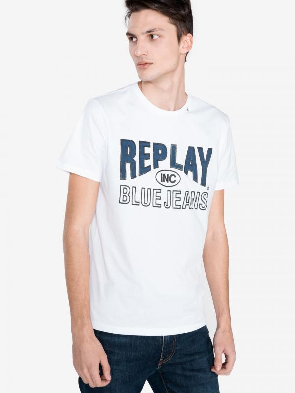 Triko Replay Bílá