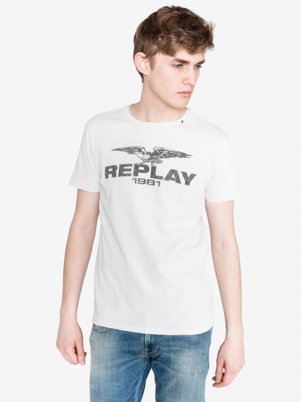 Triko Replay Bílá