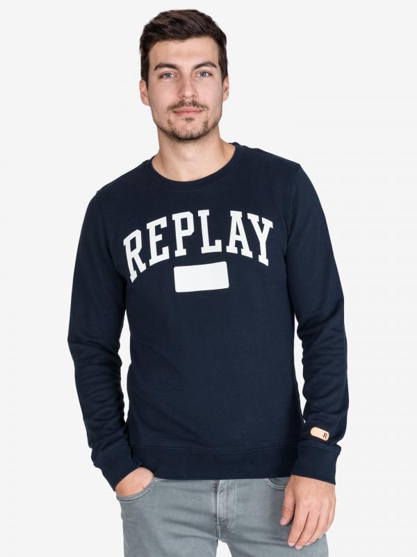 Mikina Replay Modrá