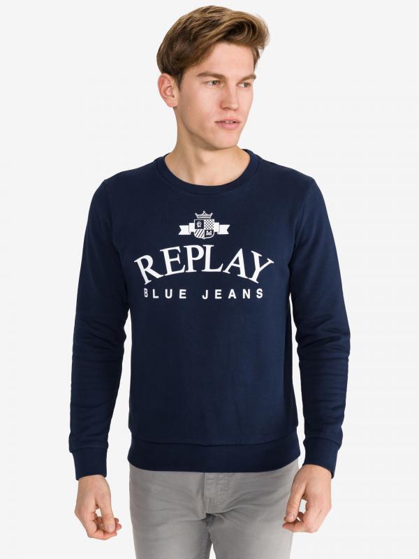 Mikina Replay Modrá