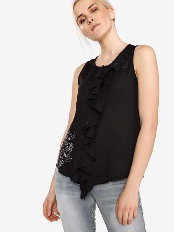 Implosion Top Desigual Černá