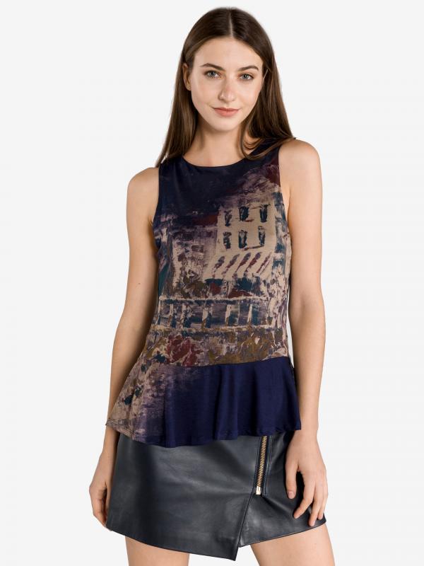 Priscila Top Desigual Modrá