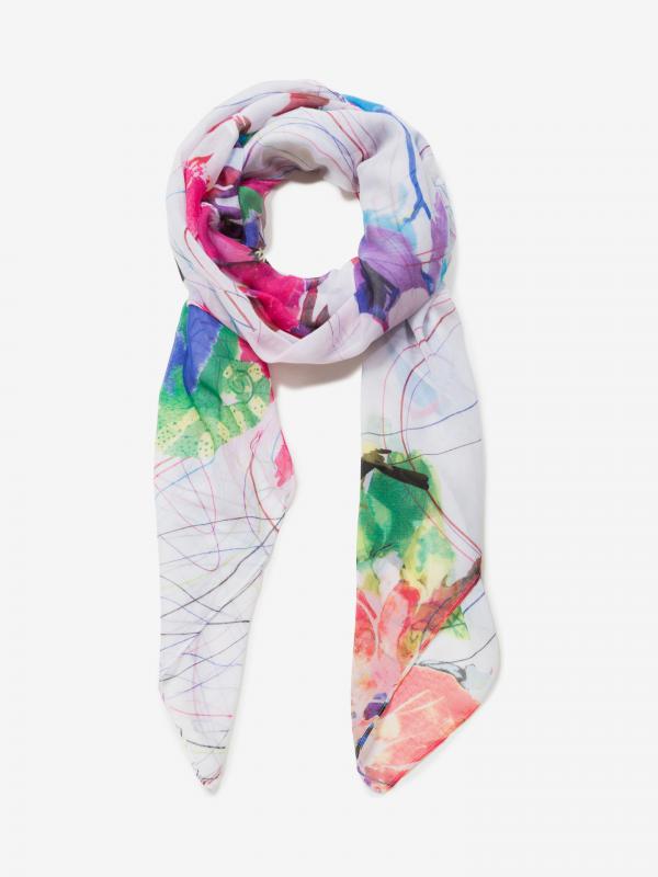 Logomotion Šátek Desigual Bílá